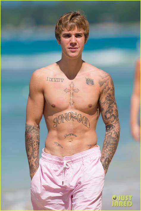 Justin Biebers Body Is Ripped In New Shirtless Beach Photos Photo 3833918 Justin Bieber