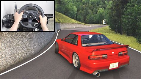Assetto Corsa Drifting Nissan S13 Steering Wheel Shifter Gameplay
