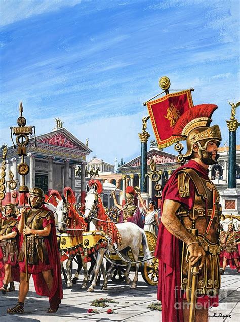 Roman Legion Painting By Roger Payne