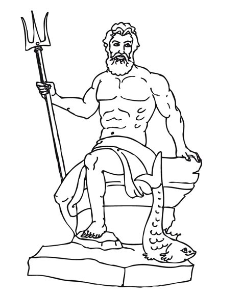 Dibujo De Zeus De Esmirna Para Colorear Dibujo Para Colorear Zeus