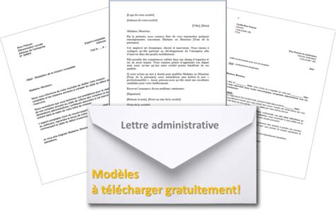 Modèle De Lettre Administrative Sur Word Modèles Word