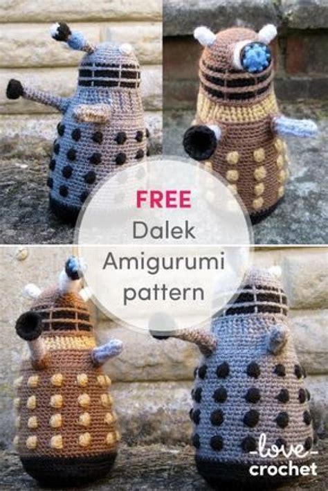 Free Dalek Amigurumi Pattern Doctor Who Fan Why Not Try And Crochet