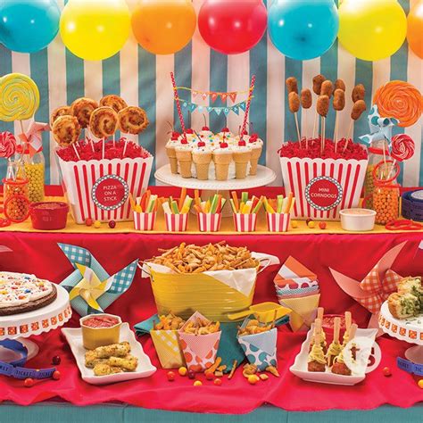 Fun Party Food Themes Best Kids Worksheet Template