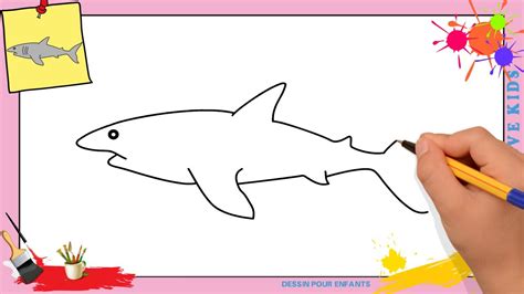 Des explications étape par étape pour vous permettre de réaliser de beaux dessins facilement ! Dessin requin 3 FACILE - Comment dessiner un requin ...