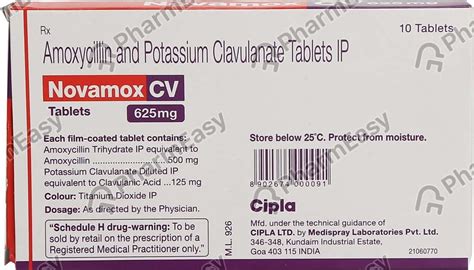 Novamox Cv Mg Strip Of Tablets Uses Side Effects Price