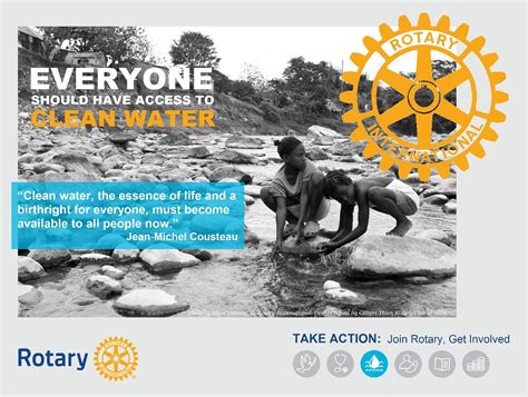 Rotary Mini Poster Clean Water By Gt Rotary Club World Water Day