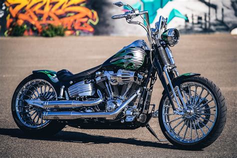 Flamos Customized Thunderbike Harley Davidson Cvo Springer By Ben Ott