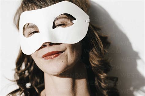 Woman Wearing A Mask Portrait Stock Photo