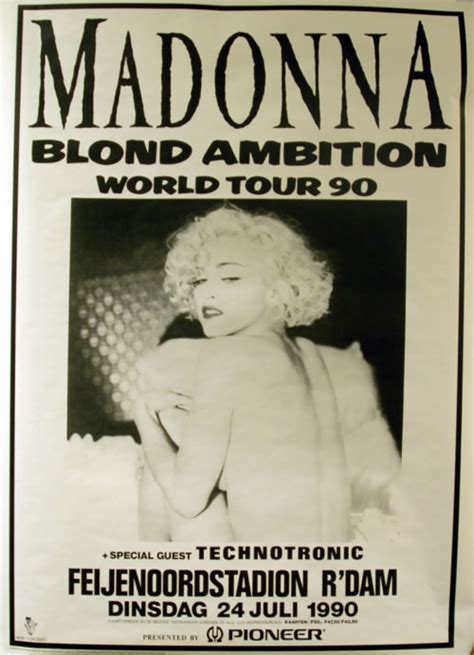 Madonna Blond Ambition World Tour 90 Dutch Poster 624763