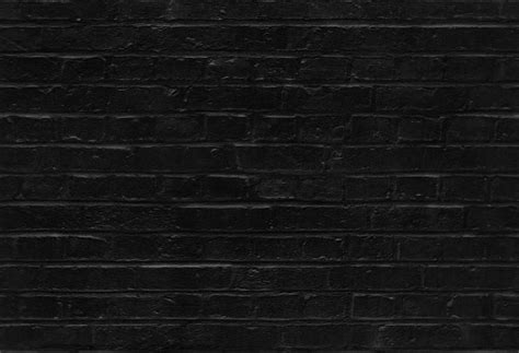 Seamless Black Brick Wall Pattern Texture Background