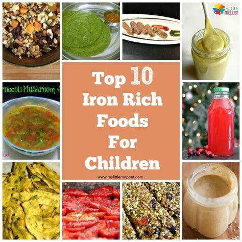 Top 10 Iron Rich foods for Kids with Recipes - My Little ...