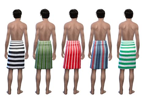 Mod The Sims Male Towel Retextures By Julie J
