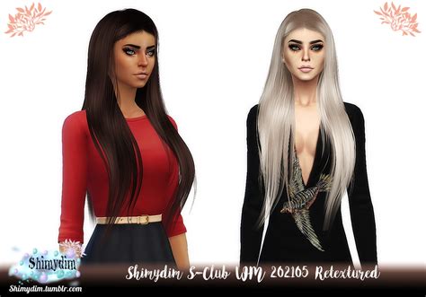 S Club Wm 202105 Hair Retexture Shimydim Sims 4 Hairs
