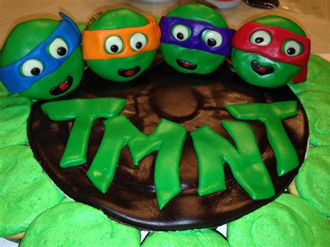 Teenage Mutant Ninja Turtle Cupcake Cake Ninja Turtle Cupcakes