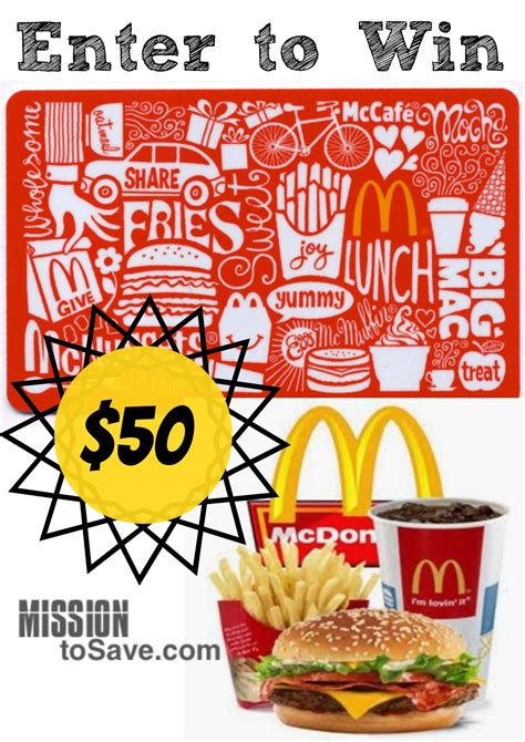 Other uses of target gift cards include: Enter to Win $50 McDonald's Gift Card! #McDonalds ...