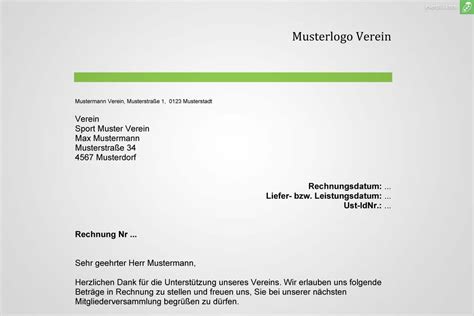 Es geht nicht darum die. Musterrechnung Verein gratis downloaden - everbill Magazin