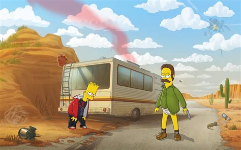 The Simpsons Breaking Bad Humor Ned Flanders Bart Simpson