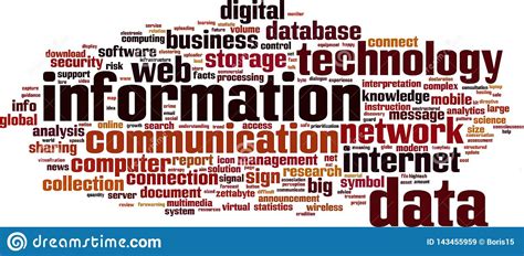Information word cloud stock vector. Illustration of control - 143455959