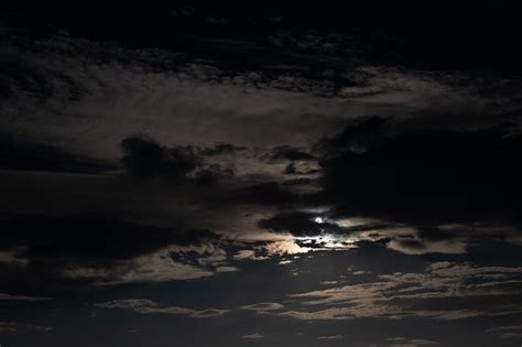 Sky Clouds Night Moon Dark Night Sky Hd Wallpaper Peakpx