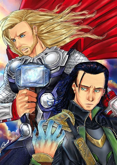 Thor And Loki By Carolriverart On Deviantart Loki Art Loki Thor