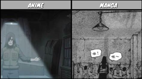 The Difference Between Naruto Manga And Anime Naruto Scenes That Was