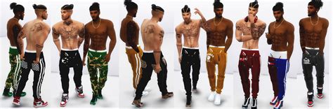 The Black Simmer Urban Sweat Shirts And Joggers Recolor By Xxblacksims
