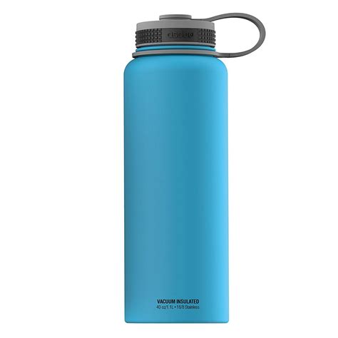 Asobu Mighty Flask Insulated Water Bottle 40 Oz Blue Blue Water