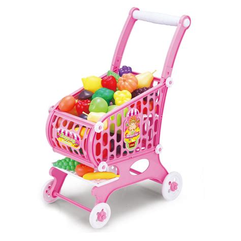 Kids Toy Shopping Cart 48 Piece Set