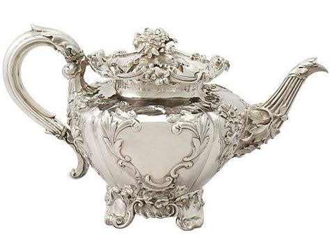 Sterling Silver Teapot Antique Victorian Sku A3681 Price Gbp £1695