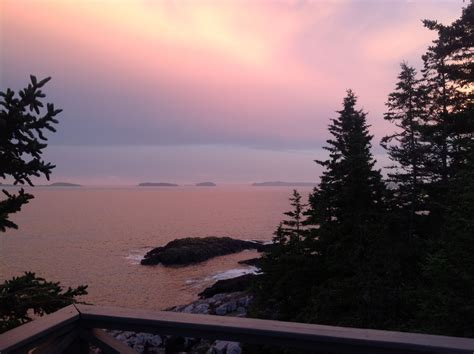 Judys Rogue Bluffs Sunset View Sunset Views Maine Sunset