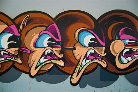 Juxtapoz Magazine Face Changing Mural By Rime Graffiti Characters