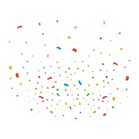 confetti explosion for the carnival png background multicolor party tinsel and confetti element