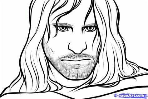 How To Draw Aragorn Viggo Mortensen Lord Of The Rings