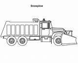 Coloring Plow Snow Truck Axle Trucks Kidsplaycolor Sheets Source sketch template