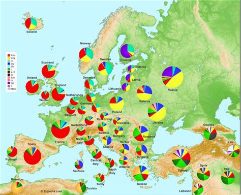 Europeans Genealogy Map Europe Map Map