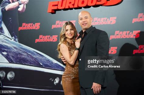 Vin Diesel And Elsa Pataky Attend Fast Furious 5 Photocall In Madrid Photos And Premium High Res