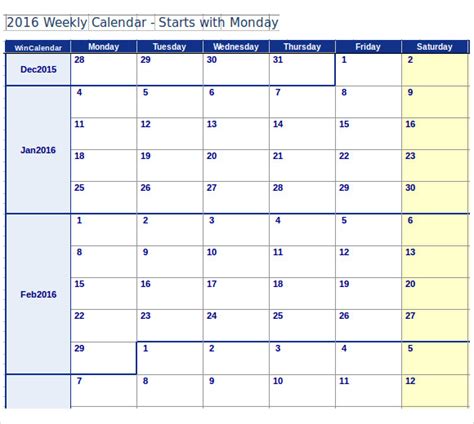 Microsoft Word 2007 Monthly Calendar Template Free Download Programs