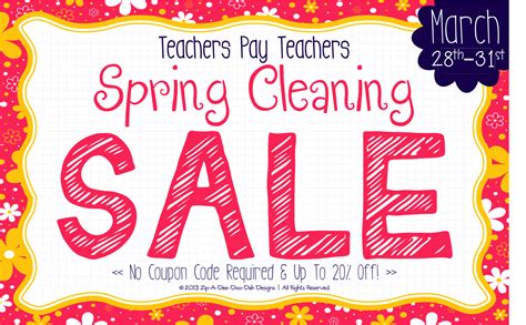 Teaching First Spring Cleaning Sale