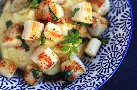 Lemon goes really well with fish and this is no exception. Simple Sautéed Bay Scallops with Lemon-Orange Pan Sauce ...
