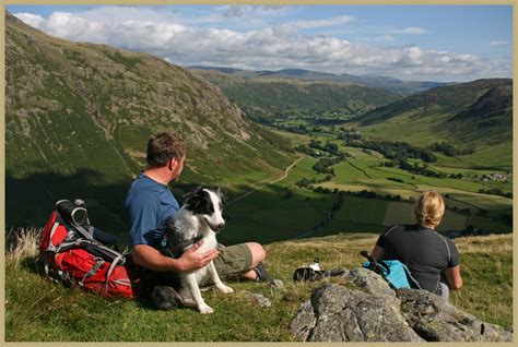 Hikers Above Great Langdale Photo And Image Landscape Mountains Lake
