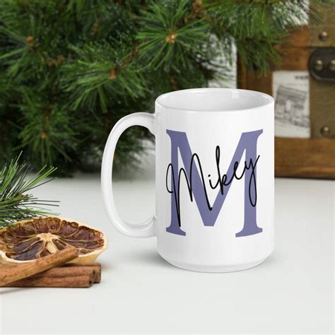Custom Name Mug Personalised Name Coffee Mug Initial And Etsy