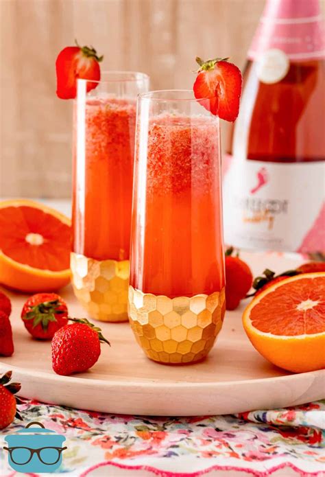 Strawberry Mimosas Recipe Strawberry Mimosa Country Cooking The