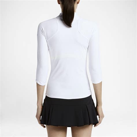 Nike Womens Baseline Half Zip Top White