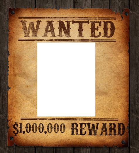 Download Most Wanted Photo Poster Frame Wanted Poster Full Size Png