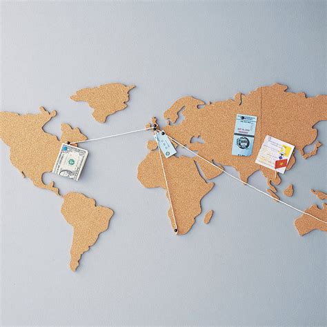 World Map Cork Pinboard Bundle By Luckies