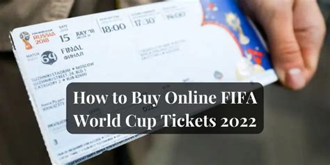 how to buy online fifa world cup tickets 2022 sportsest