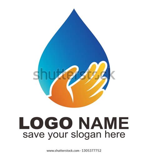 Water Care Logo Template Conservation Logo Stock Vector Royalty Free