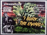 I BURY THE LIVING (1958) Original Vintage UK Hooror Quad Film Movie ...