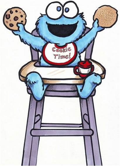 Clip Clipart Cookie Monster Cartoon Cookies Chocolate