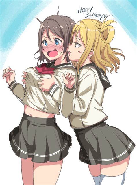 Watanabe You And Ohara Mari Love Live And More Drawn By Alp Danbooru